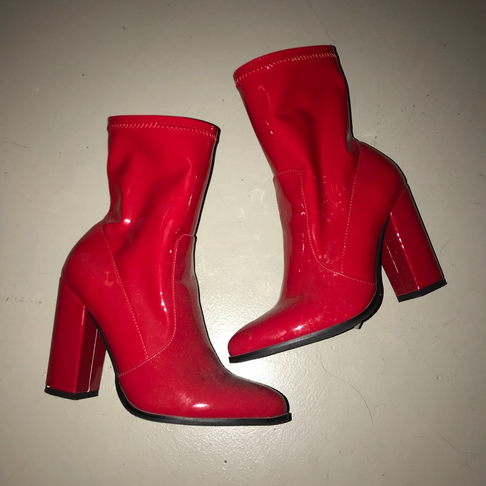 Red Heeled Booties